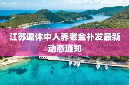 江苏退休中人养老金补发最新动态通知