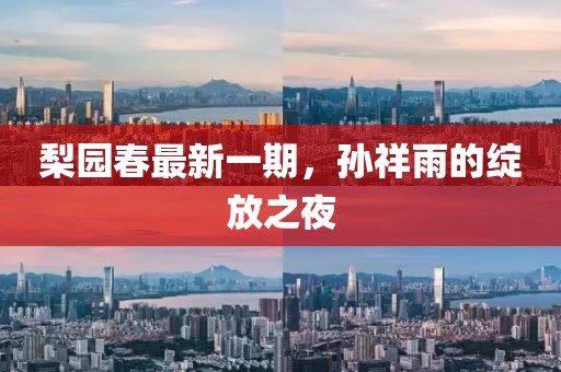 梨园春最新一期，孙祥雨的绽放之夜