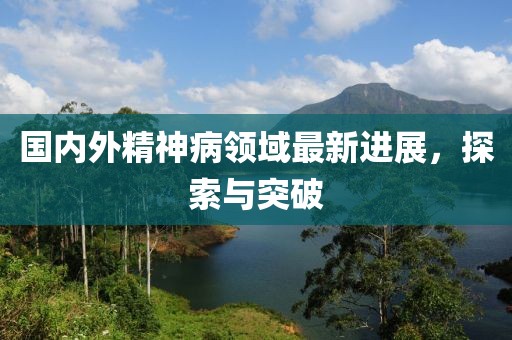 国内外精神病领域最新进展，探索与突破