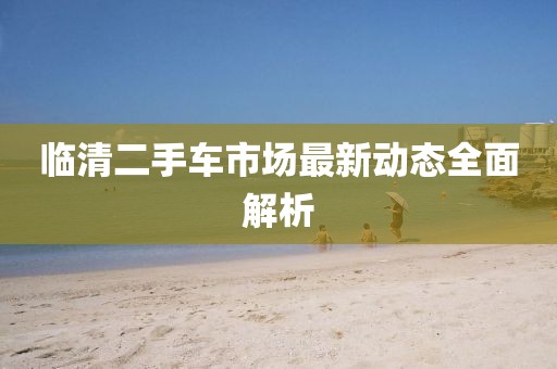 临清二手车市场最新动态全面解析