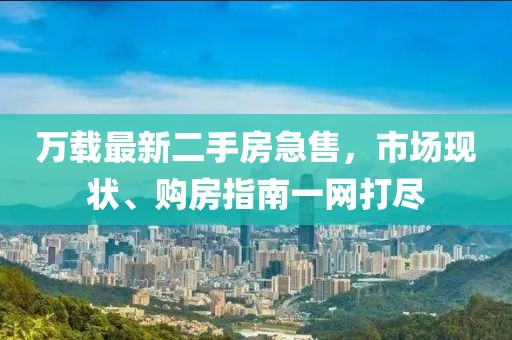 万载最新二手房急售，市场现状、购房指南一网打尽