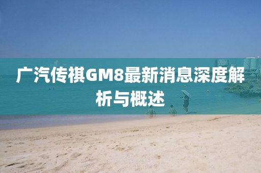 广汽传祺GM8最新消息深度解析与概述