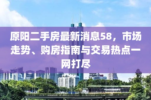 原阳二手房最新消息58，市场走势、购房指南与交易热点一网打尽
