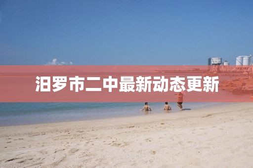 汨罗市二中最新动态更新