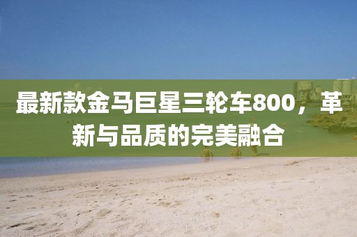 最新款金马巨星三轮车800，革新与品质的完美融合