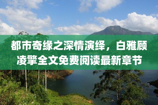 都市奇缘之深情演绎，白雅顾凌擎全文免费阅读最新章节