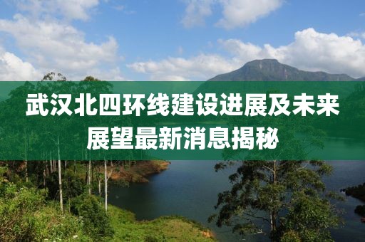 武汉北四环线建设进展及未来展望最新消息揭秘