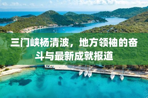三门峡杨清波，地方领袖的奋斗与最新成就报道
