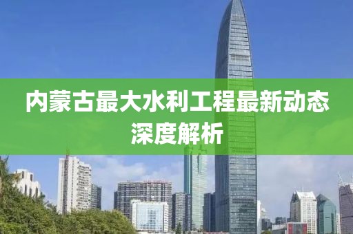 内蒙古最大水利工程最新动态深度解析
