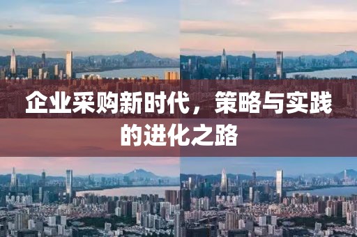 企业采购新时代，策略与实践的进化之路