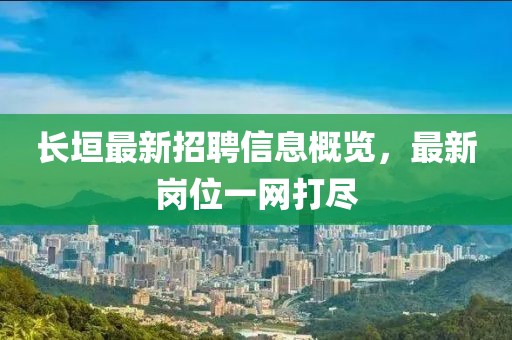 长垣最新招聘信息概览，最新岗位一网打尽