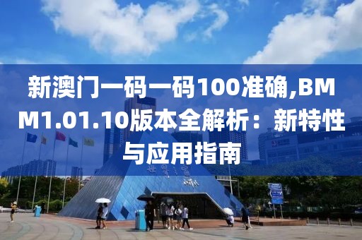 新澳门一码一码100准确,BMM1.01.10版本全解析：新特性与应用指南