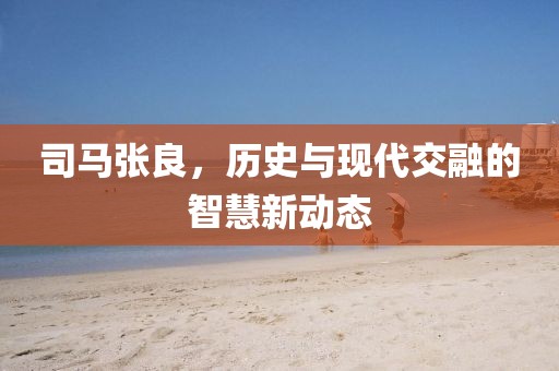 司马张良，历史与现代交融的智慧新动态