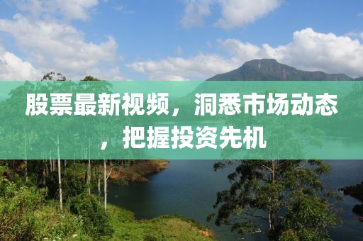 股票最新视频，洞悉市场动态，把握投资先机