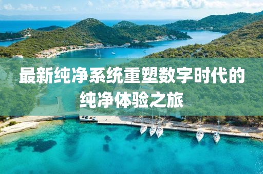 最新纯净系统重塑数字时代的纯净体验之旅