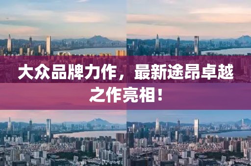 大众品牌力作，最新途昂卓越之作亮相！