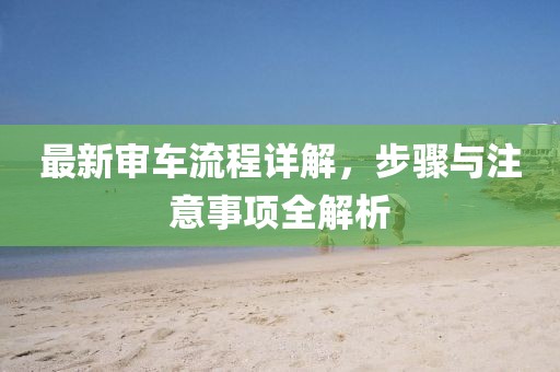 最新审车流程详解，步骤与注意事项全解析