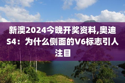 新澳2024今晚开奖资料,奥迪S4：为什么侧面的V6标志引人注目