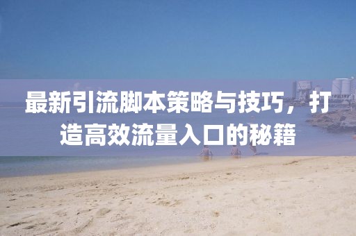 最新引流脚本策略与技巧，打造高效流量入口的秘籍