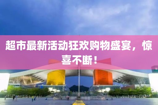 超市最新活动狂欢购物盛宴，惊喜不断！