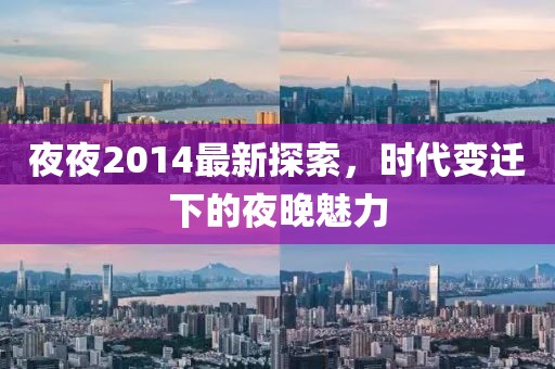 夜夜2014最新探索，时代变迁下的夜晚魅力