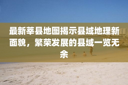 最新莘县地图揭示县域地理新面貌，繁荣发展的县域一览无余