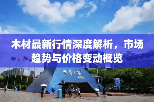 木材最新行情深度解析，市场趋势与价格变动概览