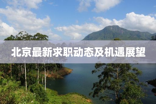 北京最新求职动态及机遇展望