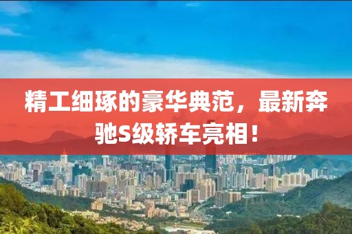 精工细琢的豪华典范，最新奔驰S级轿车亮相！
