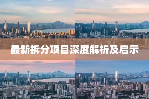 最新拆分项目深度解析及启示