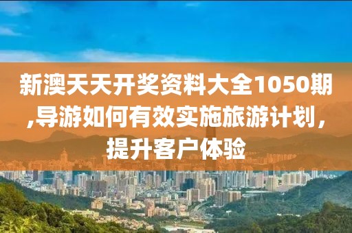 新澳天天开奖资料大全1050期,导游如何有效实施旅游计划，提升客户体验