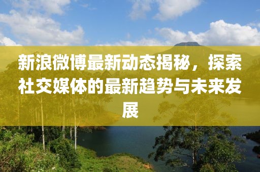 新浪微博最新动态揭秘，探索社交媒体的最新趋势与未来发展