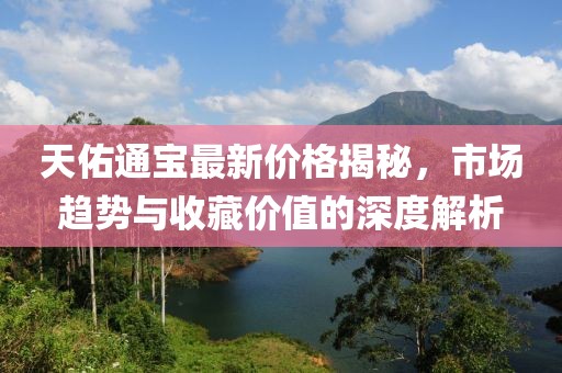 天佑通宝最新价格揭秘，市场趋势与收藏价值的深度解析