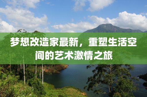 梦想改造家最新，重塑生活空间的艺术激情之旅