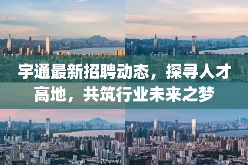 宇通最新招聘动态，探寻人才高地，共筑行业未来之梦