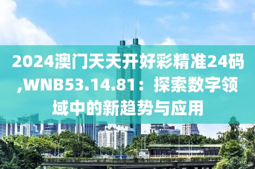 2024澳门天天开好彩精准24码,WNB53.14.81：探索数字领域中的新趋势与应用