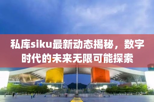 私库siku最新动态揭秘，数字时代的未来无限可能探索