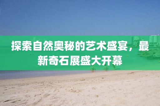 探索自然奥秘的艺术盛宴，最新奇石展盛大开幕