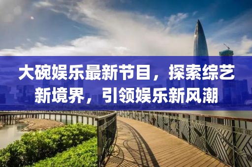 大碗娱乐最新节目，探索综艺新境界，引领娱乐新风潮