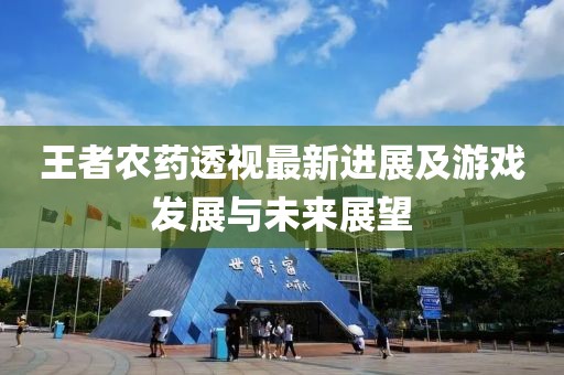 王者农药透视最新进展及游戏发展与未来展望