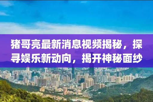 猪哥亮最新消息视频揭秘，探寻娱乐新动向，揭开神秘面纱