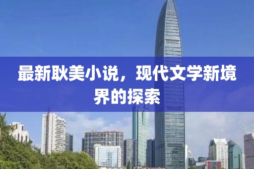最新耿美小说，现代文学新境界的探索