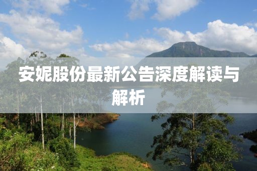 安妮股份最新公告深度解读与解析