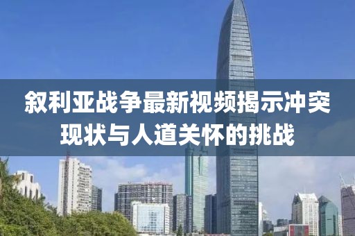 叙利亚战争最新视频揭示冲突现状与人道关怀的挑战