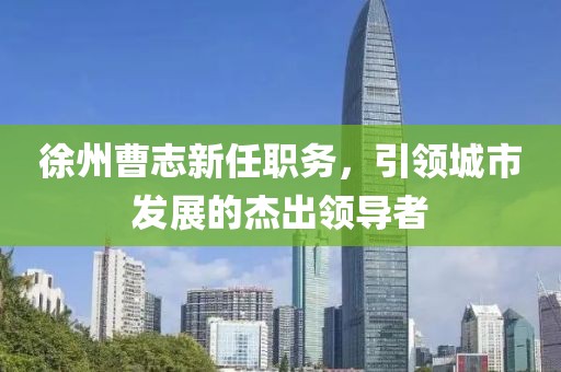 徐州曹志新任职务，引领城市发展的杰出领导者