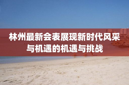 林州最新会表展现新时代风采与机遇的机遇与挑战