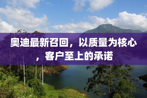 奥迪最新召回，以质量为核心，客户至上的承诺