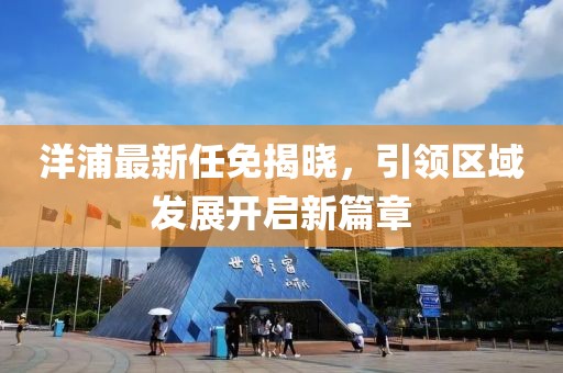 洋浦最新任免揭晓，引领区域发展开启新篇章