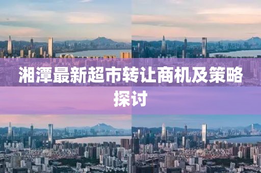 湘潭最新超市转让商机及策略探讨