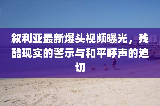 叙利亚最新爆头视频曝光，残酷现实的警示与和平呼声的迫切